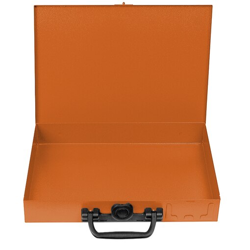 Coffret métal orange sans case D